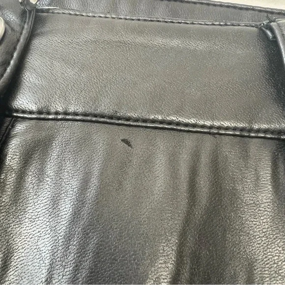 Aritzia Wilfred Oracle Faux Leather High Waisted Pants Black - Picture 6 of 11